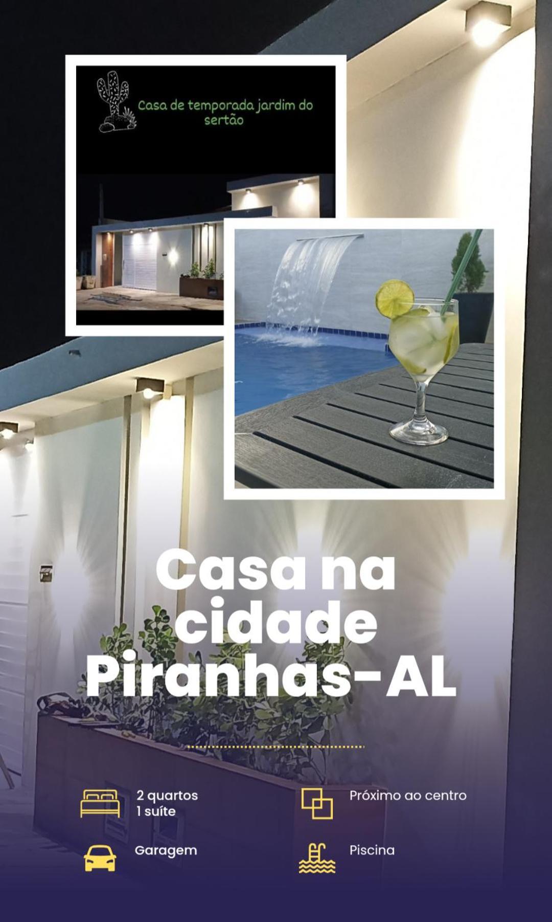 Casa Jardim Para Temporada Em Piranhas-Alagoas Exterior foto